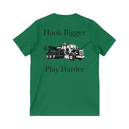 Hook Bigger Unisex Short Sleeve V-Neck Tee