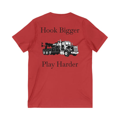 Hook Bigger Unisex Short Sleeve V-Neck Tee