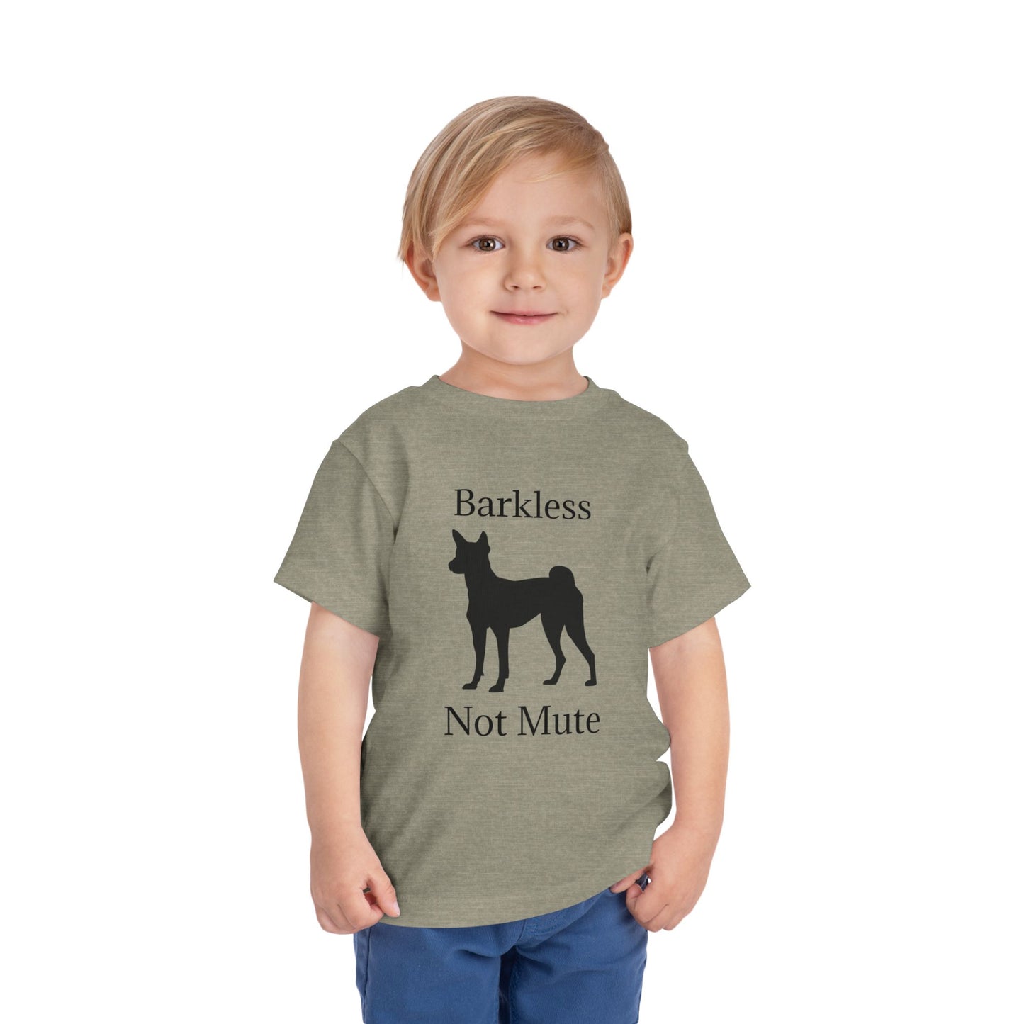 Barkless Not Mute Toddler Unisex Short Sleeve Crewneck Tee