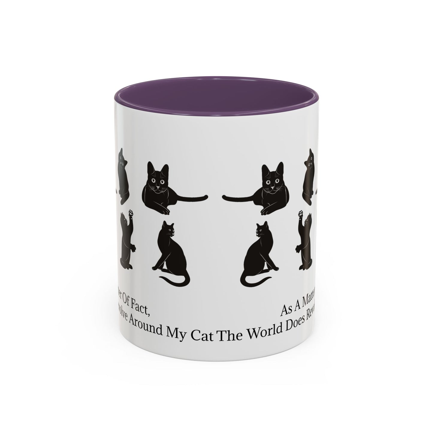 Matter Of Fact Cat 2-Tone Coffee Mug