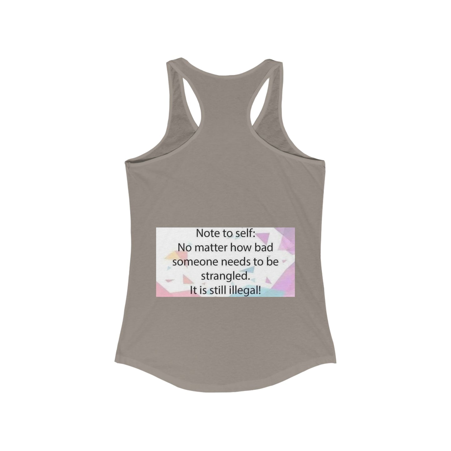 Note To Self Women's Racerback Tank