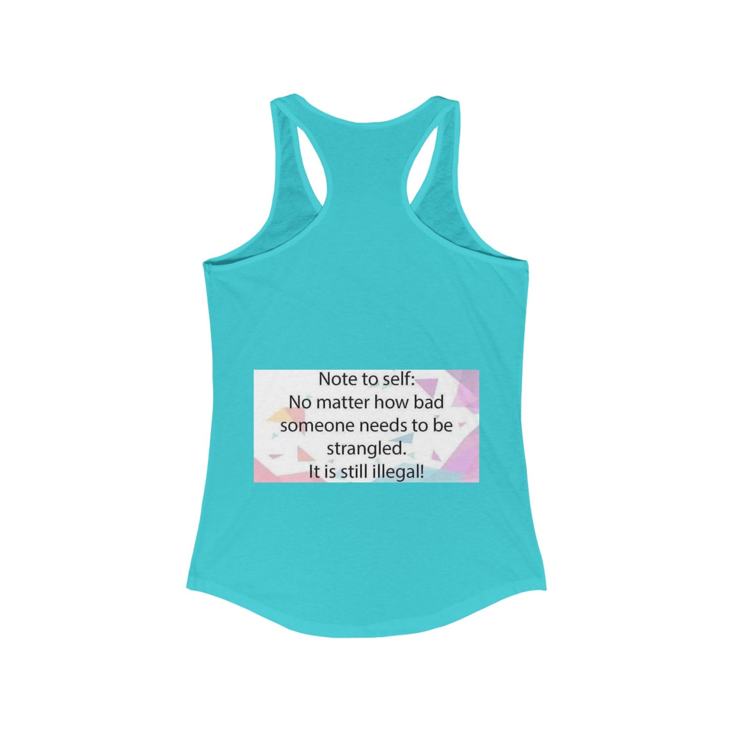 Note To Self Women's Racerback Tank