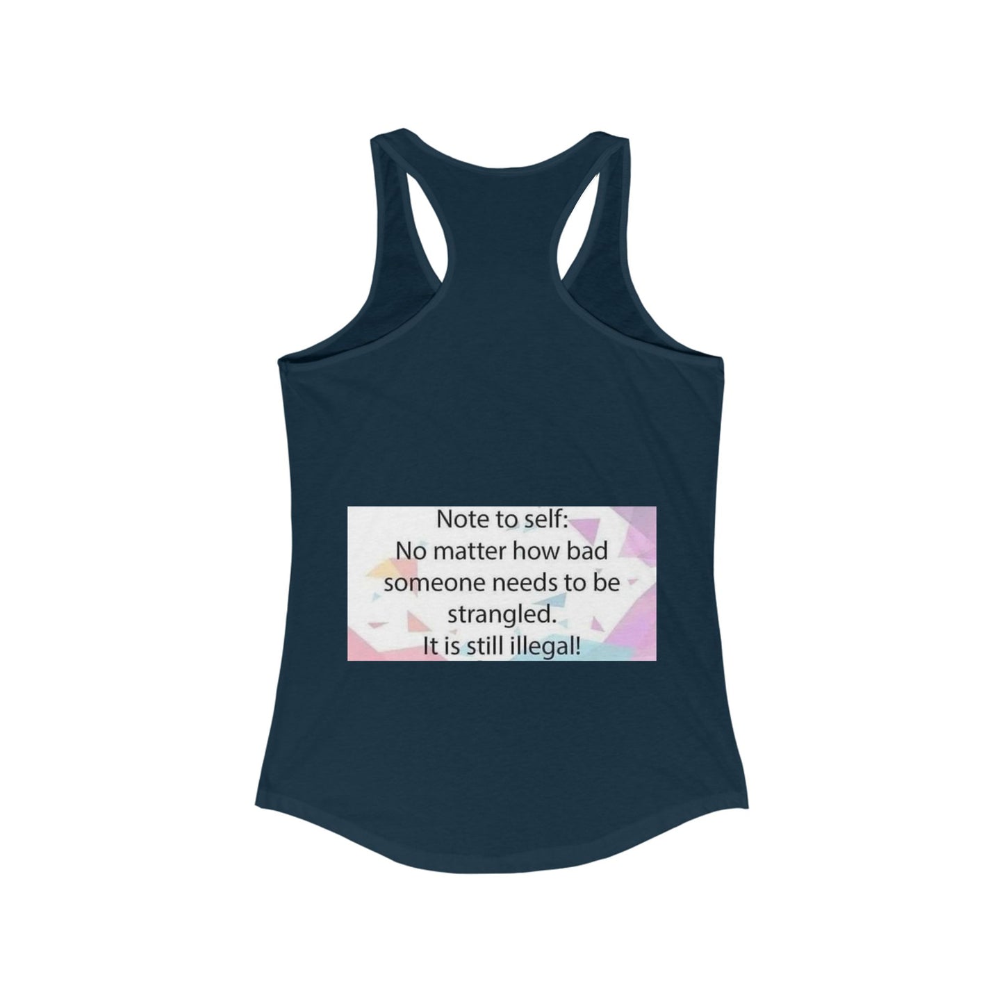 Note To Self Women's Racerback Tank