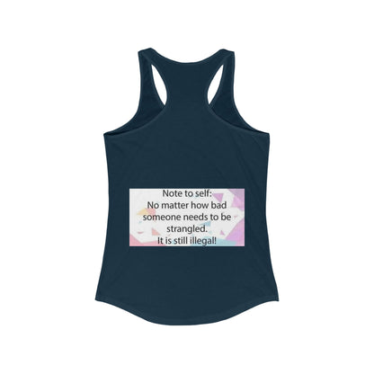 Note To Self Women's Racerback Tank