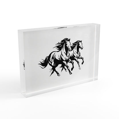 Horsin' Around Acrylic Photo Block