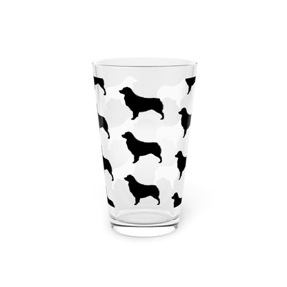 Aussie  Silhouette Drinking Glass
