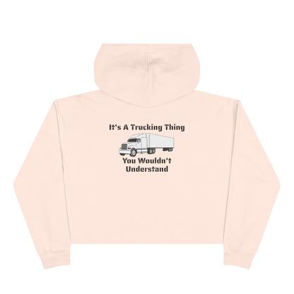 Trucking Thing Women's Crop Hoodie