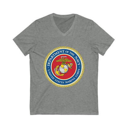US Marine Corps Unisex Short Sleeve V-Neck Tee