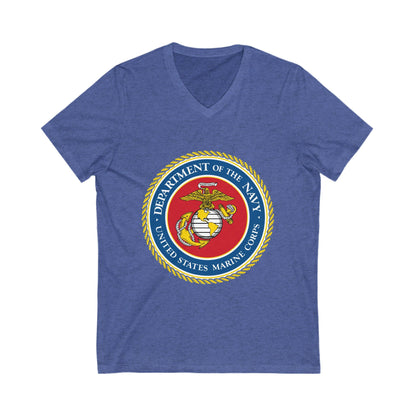 US Marine Corps Unisex Short Sleeve V-Neck Tee