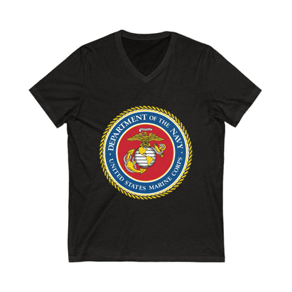 US Marine Corps Unisex Short Sleeve V-Neck Tee