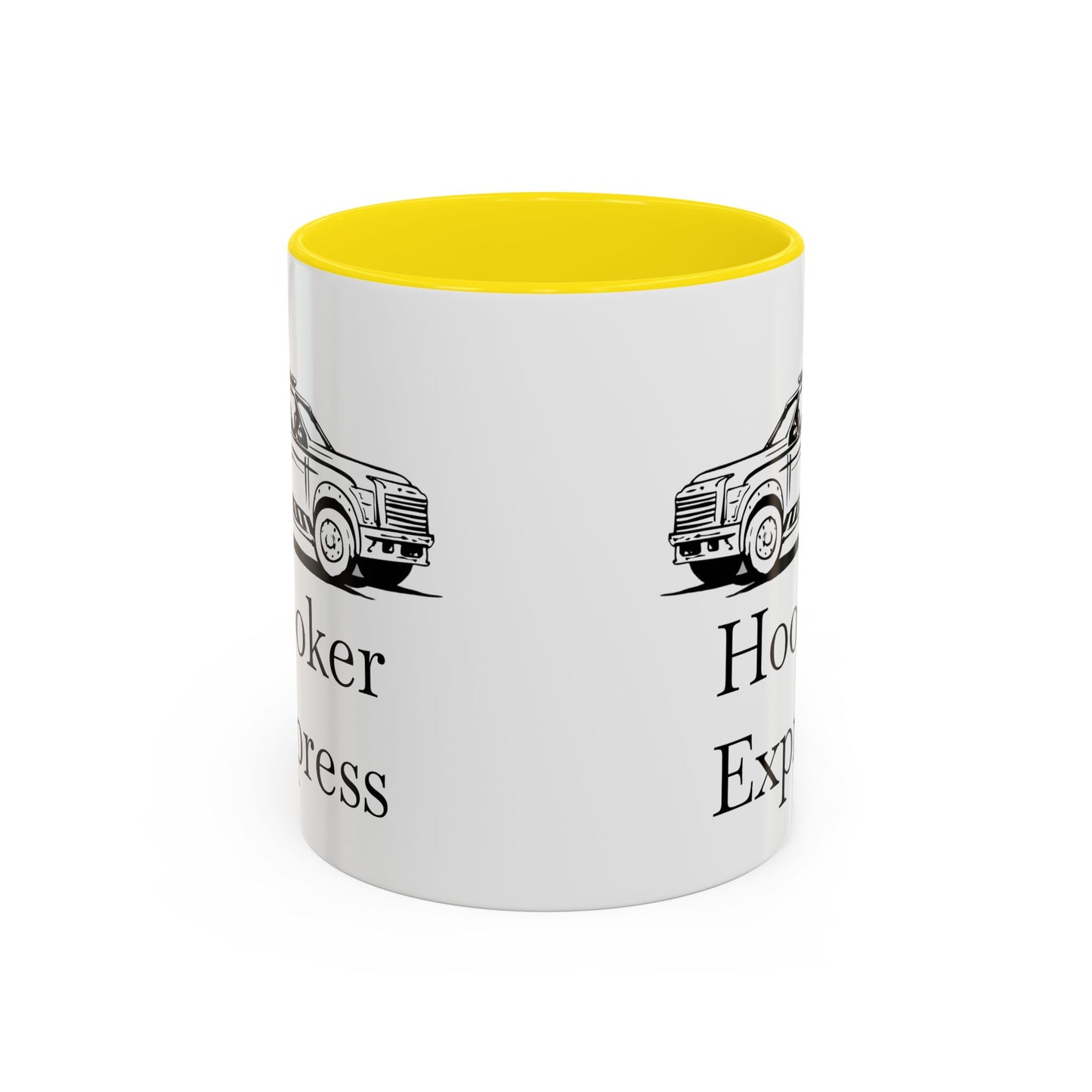 H**ker Express Wheel Lift Tow Truck 2-Tone Coffee Mug