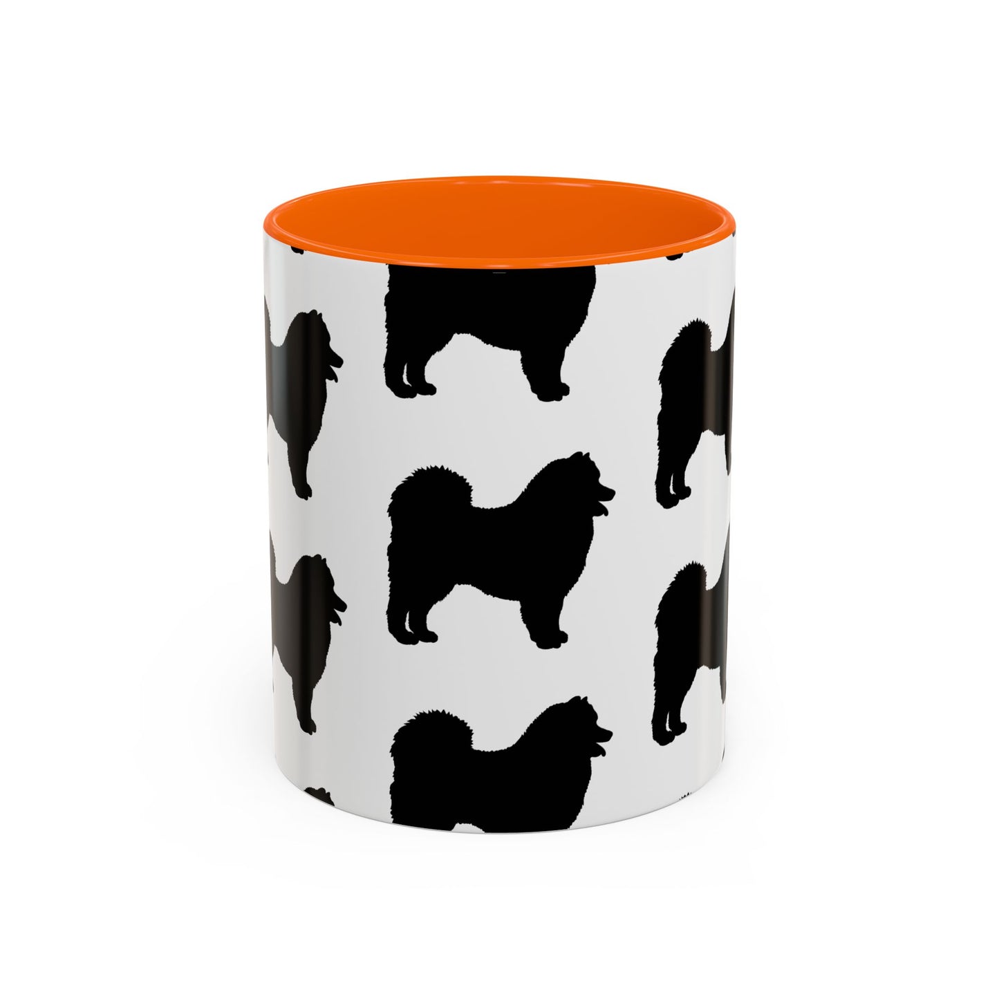 Samoyed Silhouette 2-Tone Coffee Mug