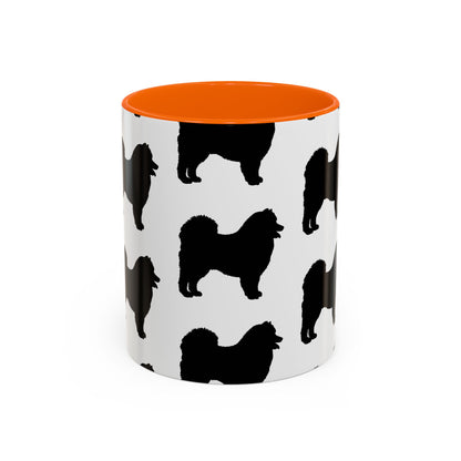 Samoyed Silhouette 2-Tone Coffee Mug