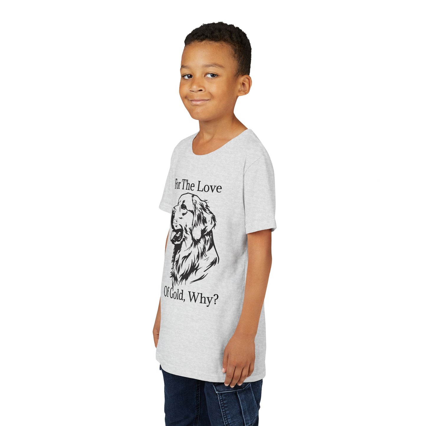 For The Love Of Gold Youth Unisex Short Sleeve Crewneck Tee