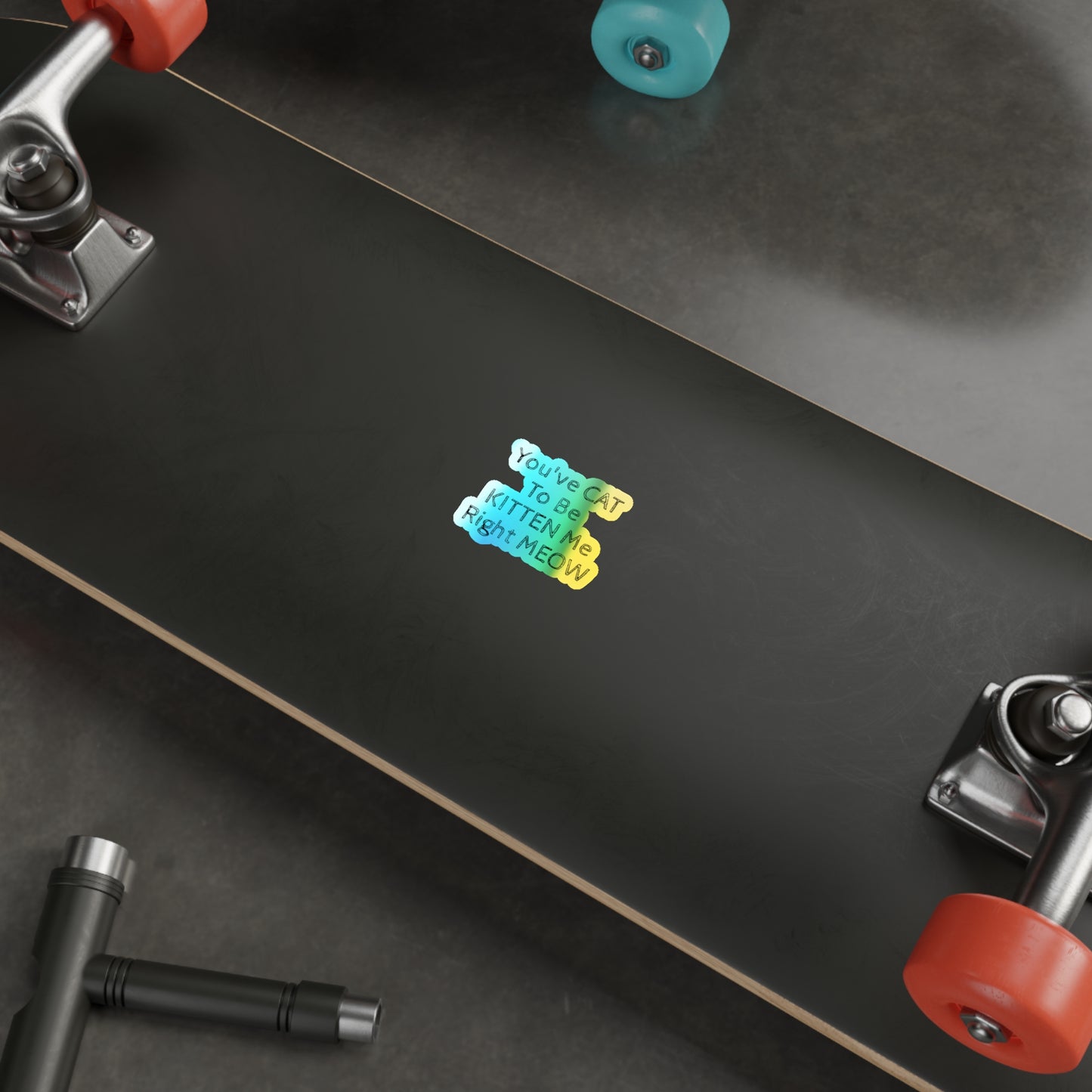 Kitten Me Holographic Sticker
