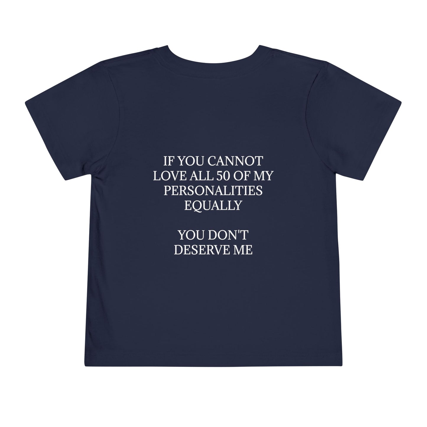 50 Personalities Toddler Unisex Short Sleeve Crewneck Tee