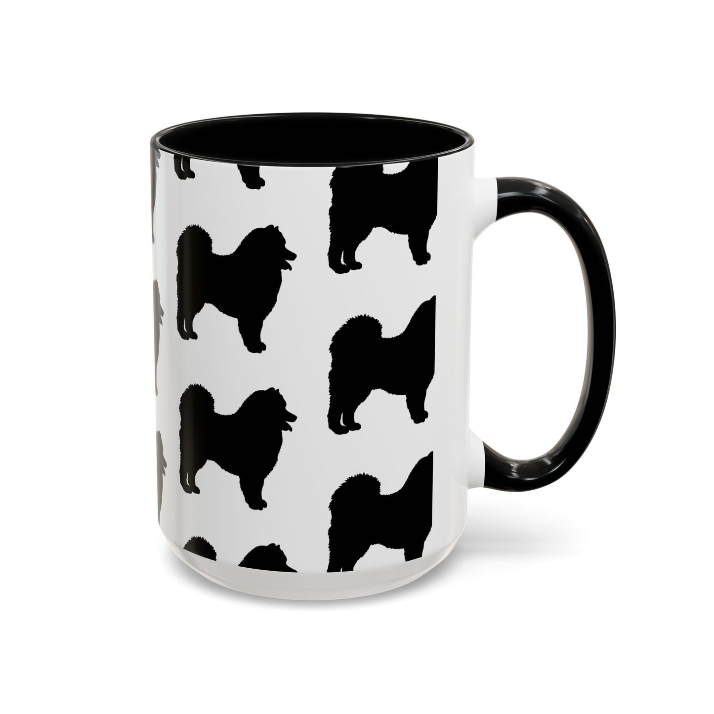 Samoyed Silhouette 2-Tone Coffee Mug