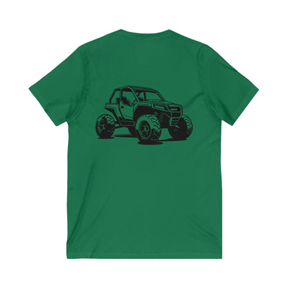 Off The Beaten Path Side By Side Unisex Short Sleeve V-Neck Tee