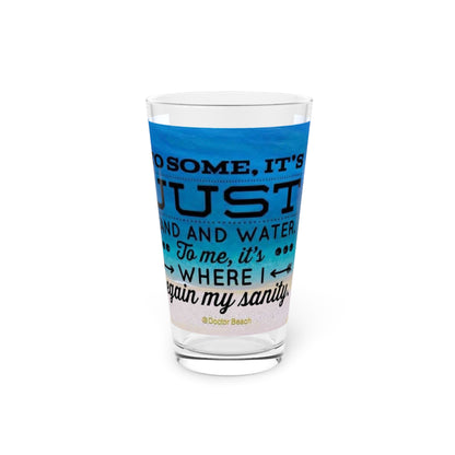 Dr. Beach Drinking Glass