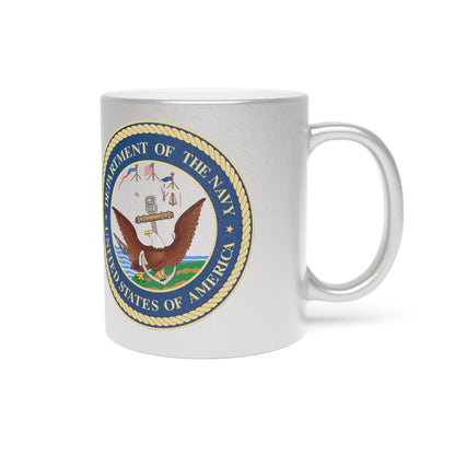 US Navy Metallic Coffee Mug