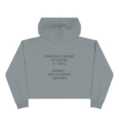 Einstein's Theory Of Coffee Women's Crop Hoodie