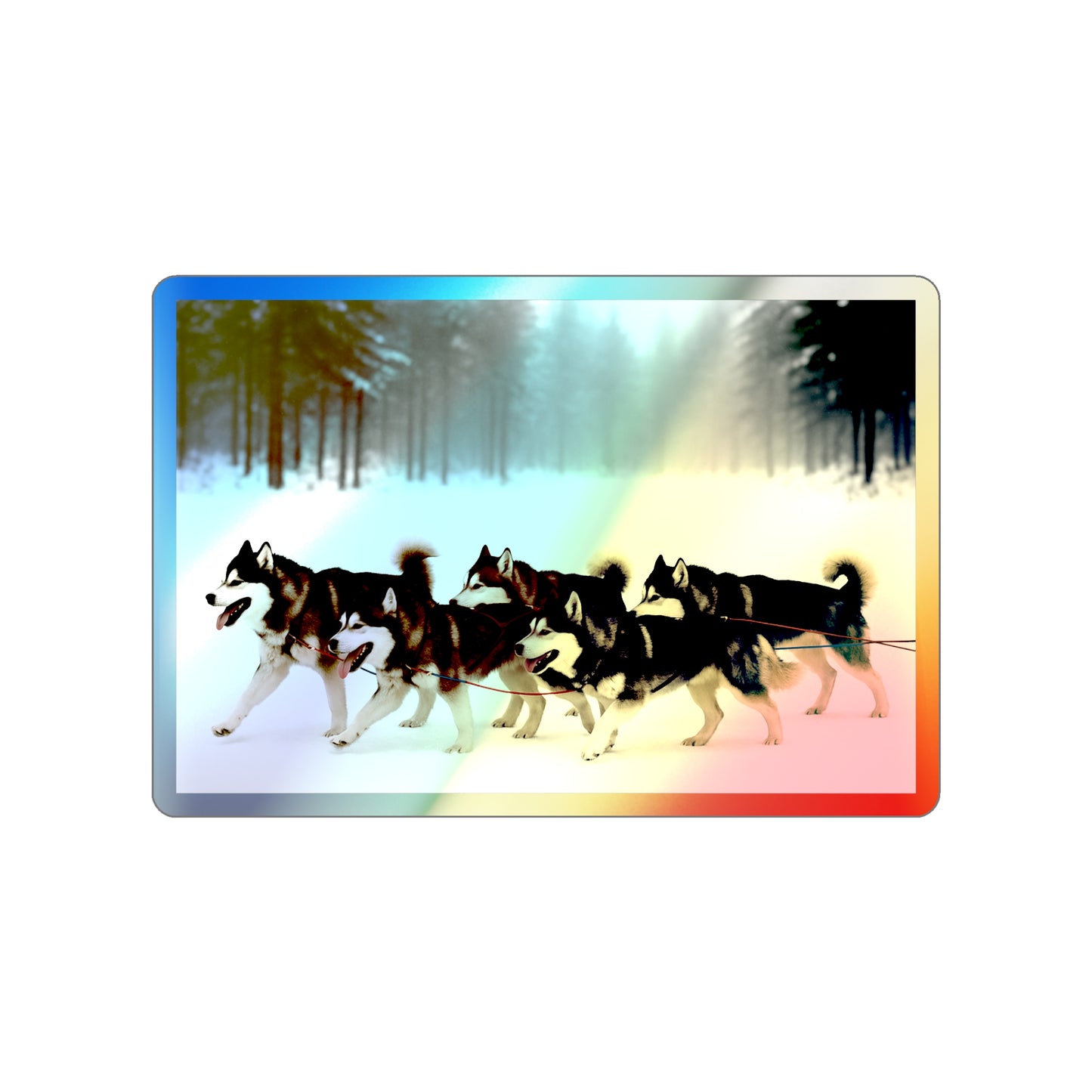 Mush On Holographic Sticker