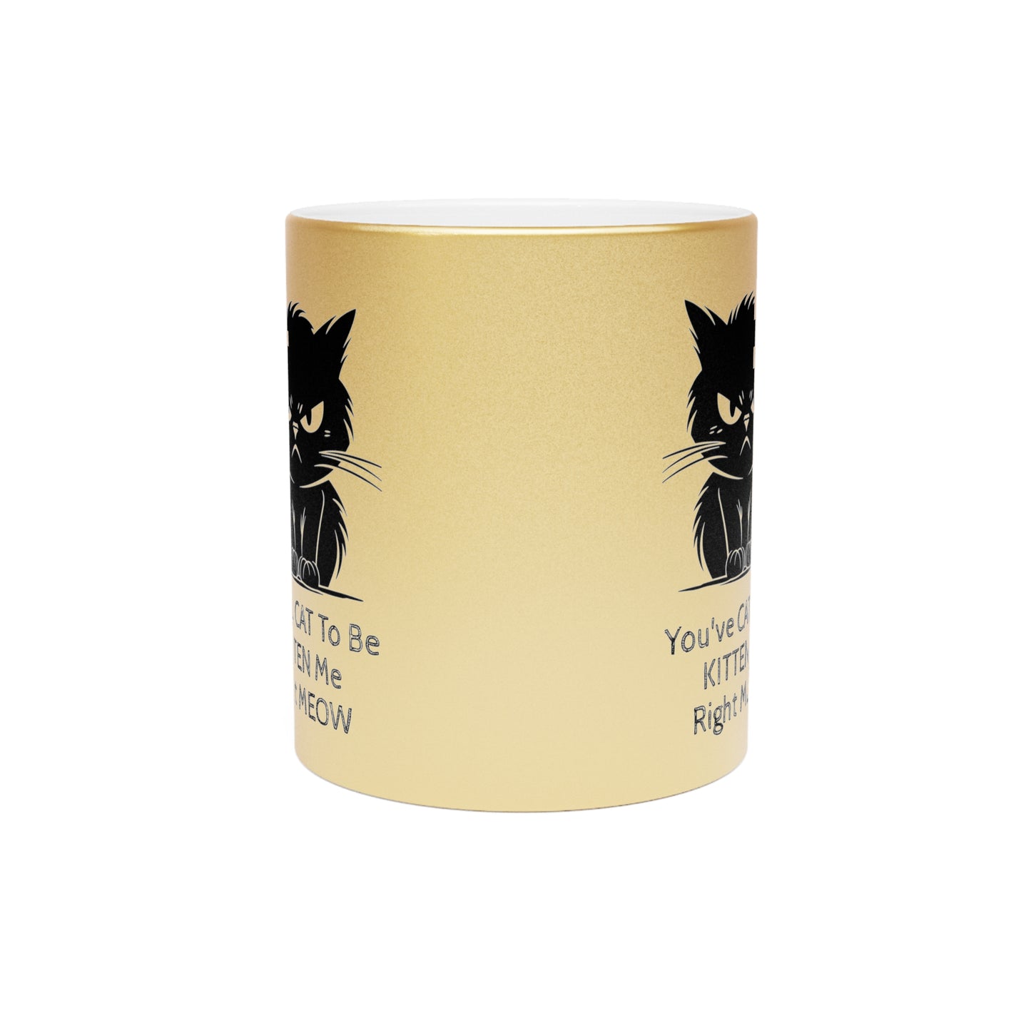 Kitten Me Metallic Coffee Mug