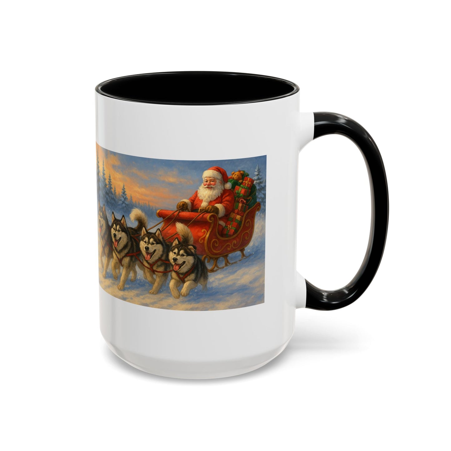 Dashing Through The Snow 2-Tone Coffee Mug
