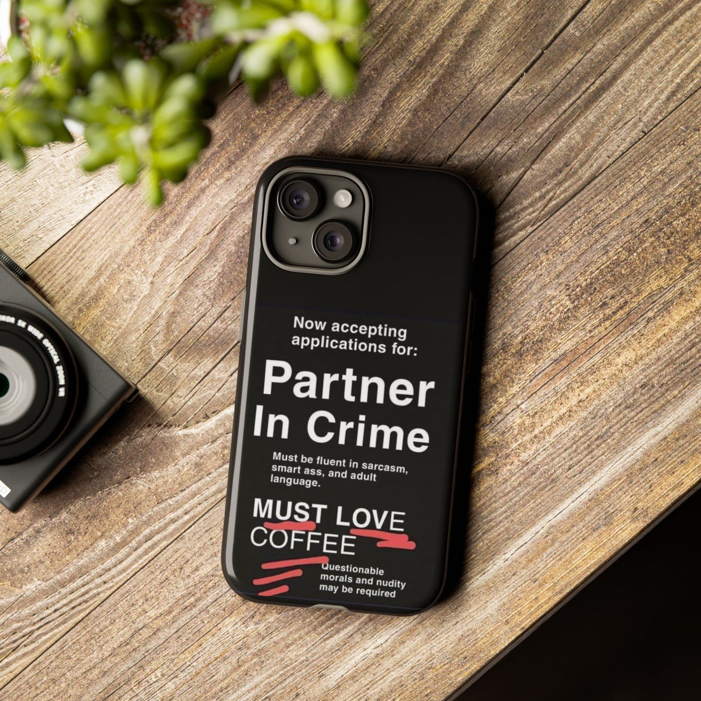 Partner In Crime iPhone Case