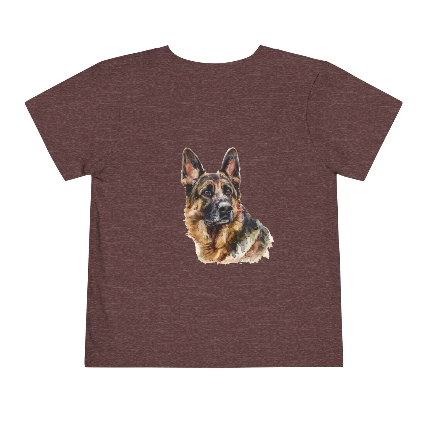 German Shepherd Head Toddler Unisex Short Sleeve Crewneck Tee