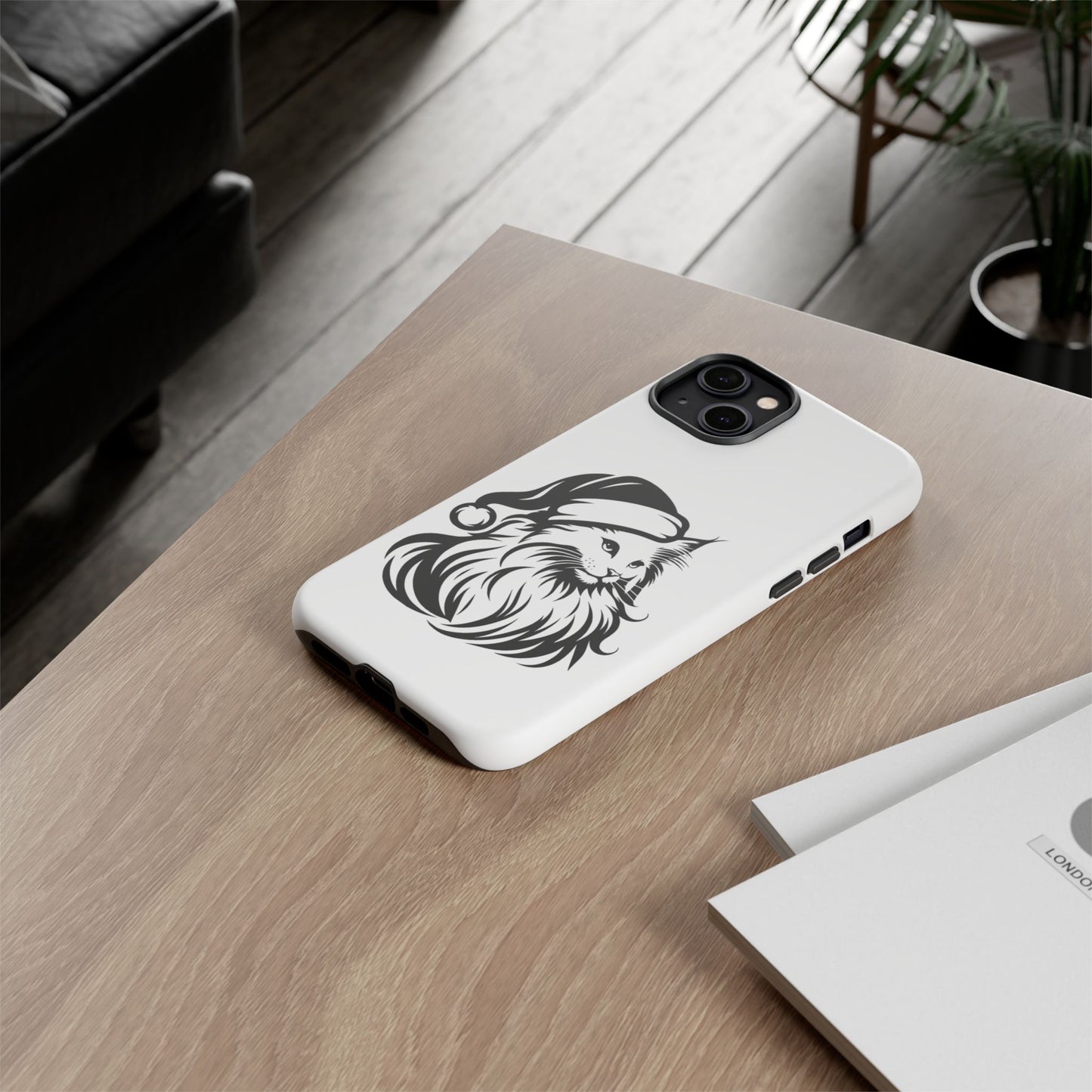 Santa Paws Cat iPhone Case