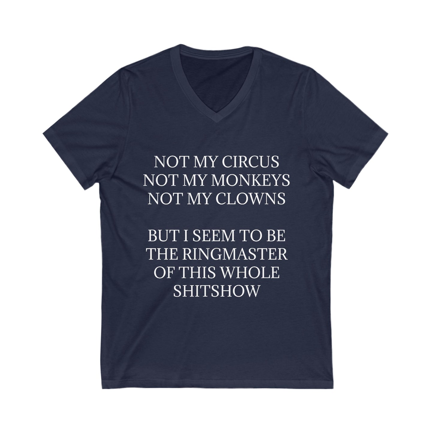 Ringmaster Unisex Short Sleeve V-Neck Tee