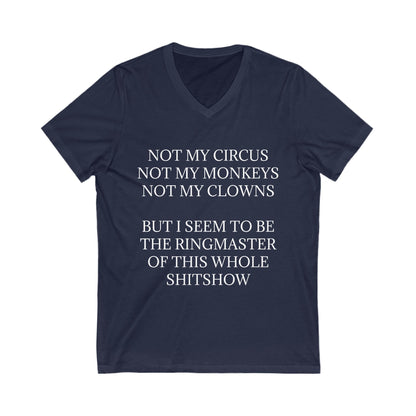 Ringmaster Unisex Short Sleeve V-Neck Tee