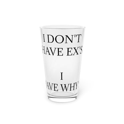 X's And Y's Drinking Glass