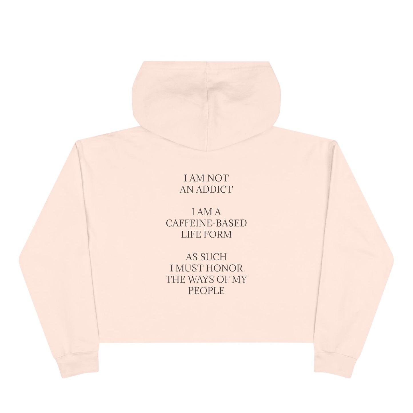 Not An Addict Women's Crop Hoodie