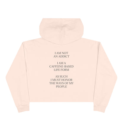 Not An Addict Women's Crop Hoodie