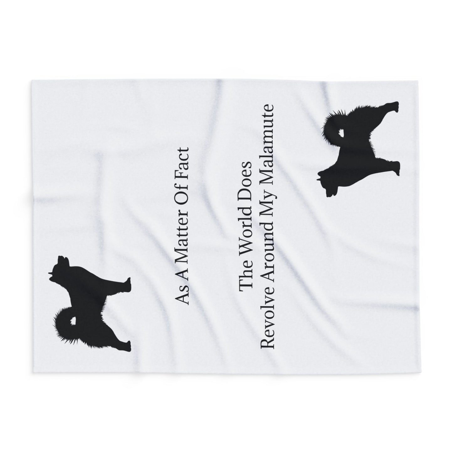 Matter Of Fact Malamute Arctic Fleece Blanket