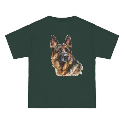 German Shepherd Head Men's Short-Sleeve Crewneck Tee