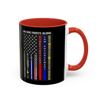 No One Fights Alone 2-Tone Coffee Mug