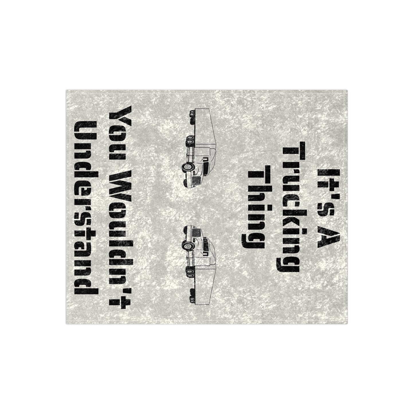 Trucking Thing Crushed Velvet Blanket