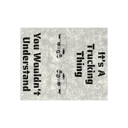 Trucking Thing Crushed Velvet Blanket