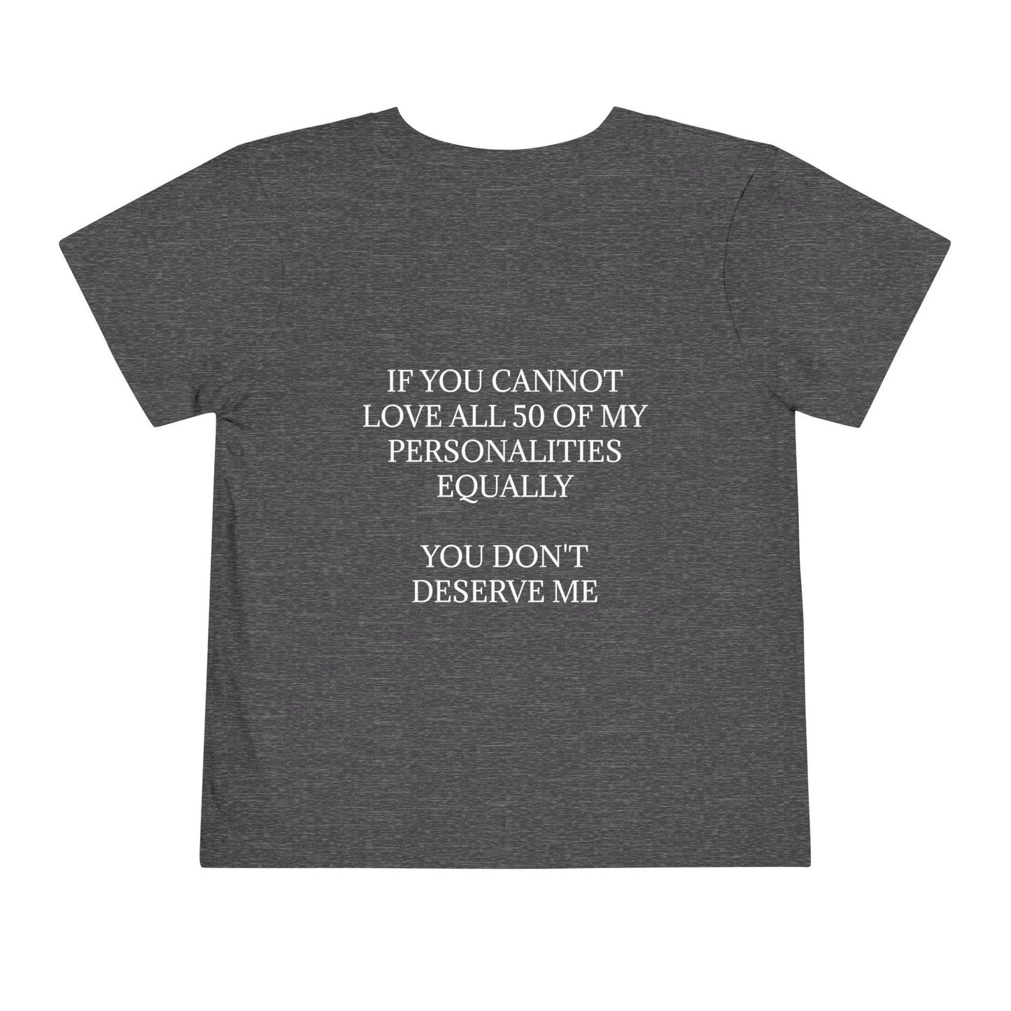 50 Personalities Toddler Unisex Short Sleeve Crewneck Tee