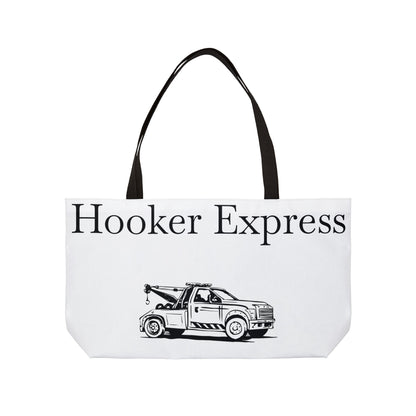 H**ker Express Wheel Lift Tow Truck Weekender Tote Bag