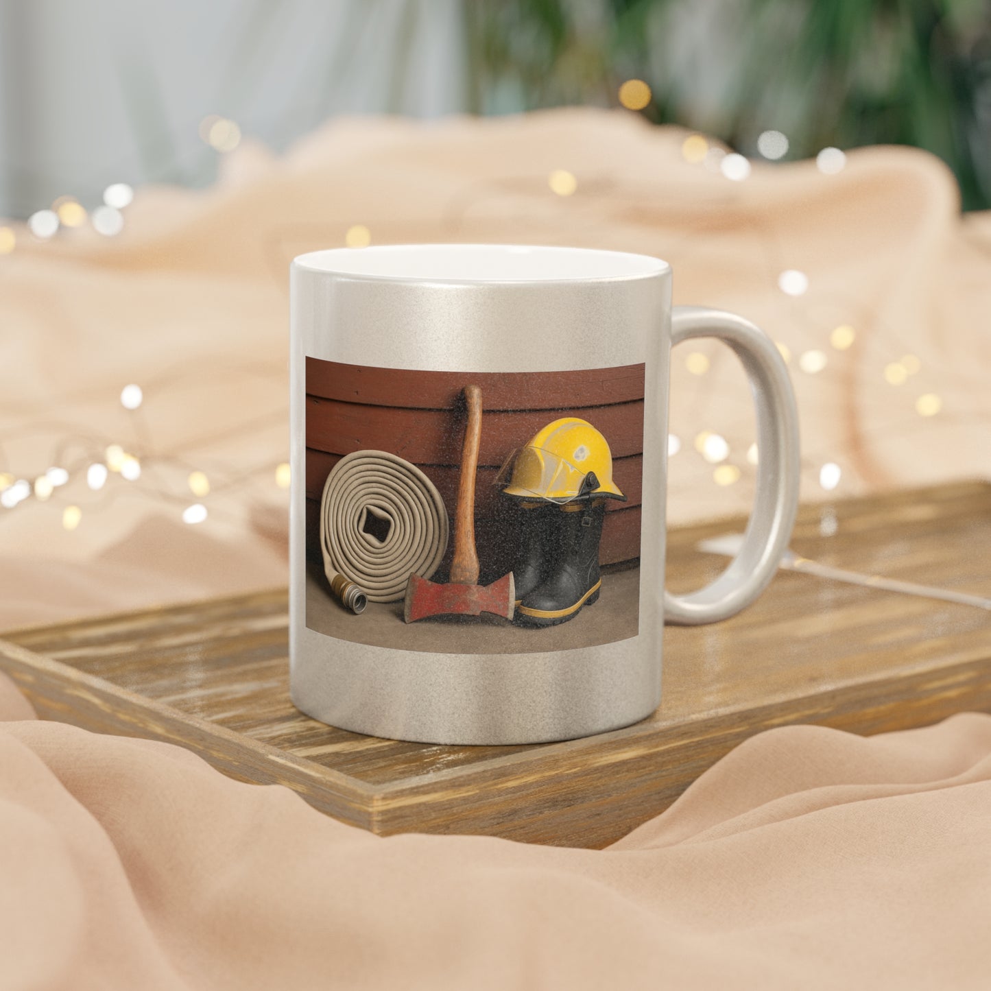 Fire/Rescue Appreciation Metallic Coffee Mug