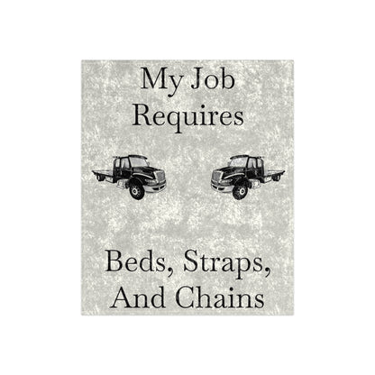 Beds, Straps, And Chains Crushed Velvet Blanket