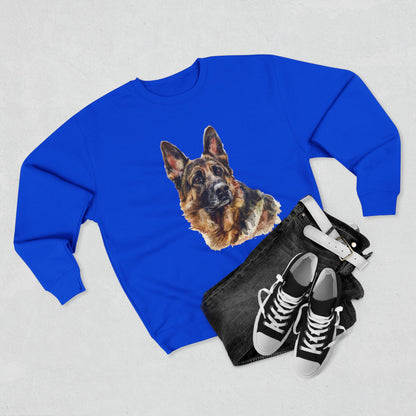 German Shepherd Head Unisex Crewneck Sweatshirt