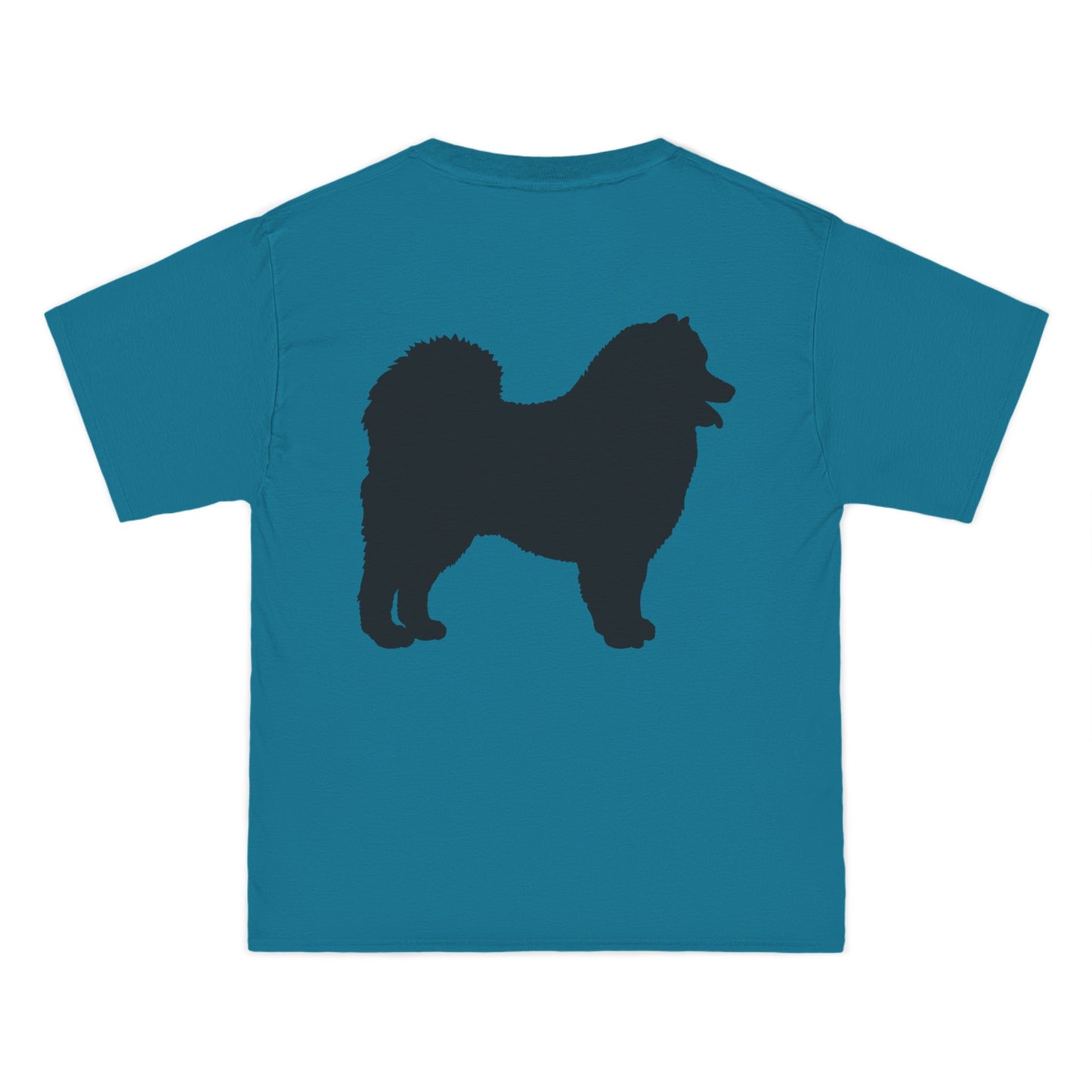 Samoyed Silhouette Men's Short-Sleeve Crewneck Tee