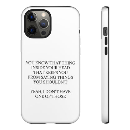 No Filter iPhone Case
