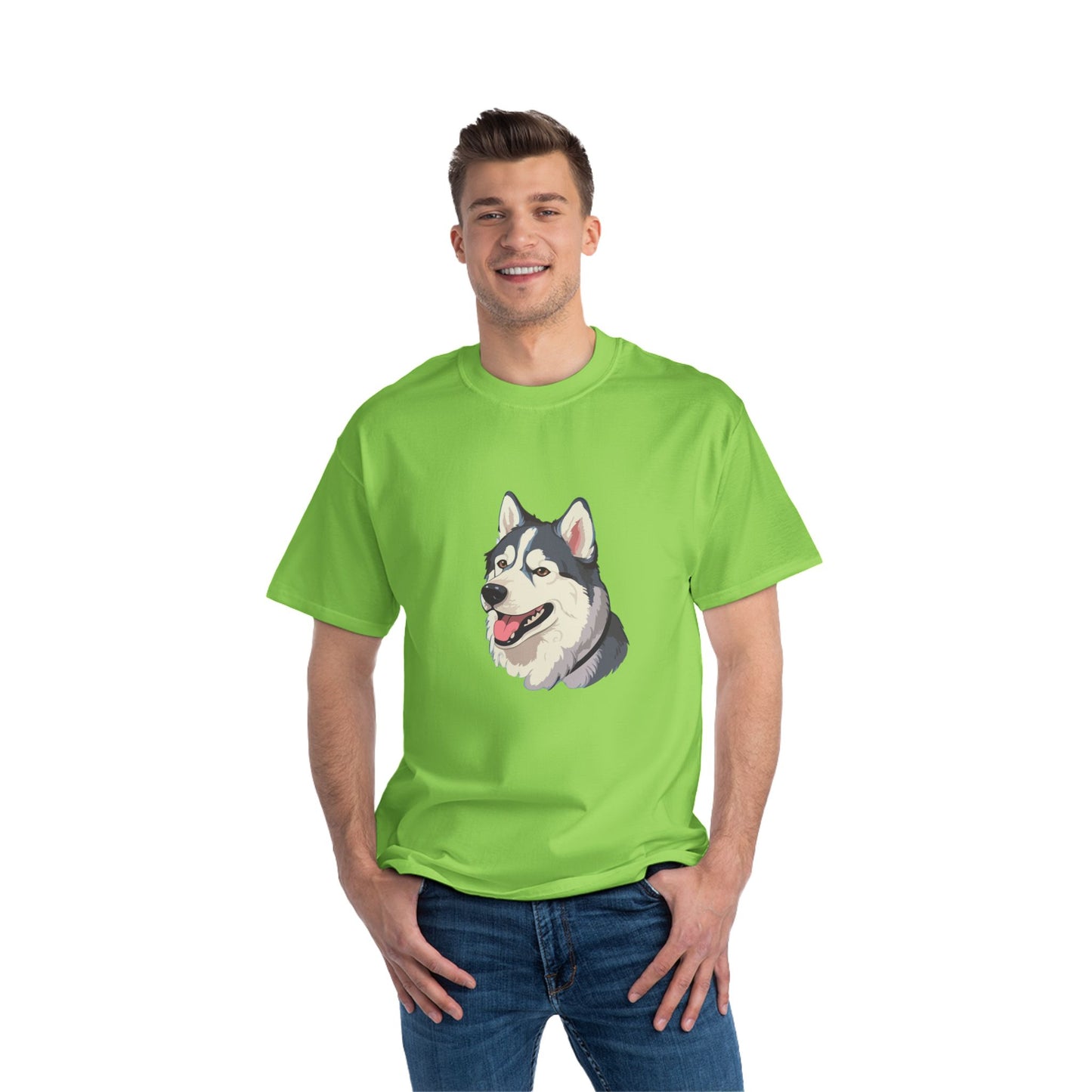 Malamute Head Men's Short-Sleeve Crewneck Tee