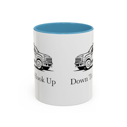 Down To Hook Up 2-Tone Coffee Mug
